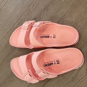 Birkenstock Arizona EVA Slides - coral peach size 39